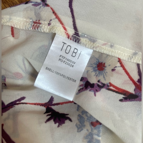 Tobi floral open front Kimono size S - Picture 6 of 9